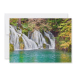Waterfall and Lake in Autumn Custom Invitations