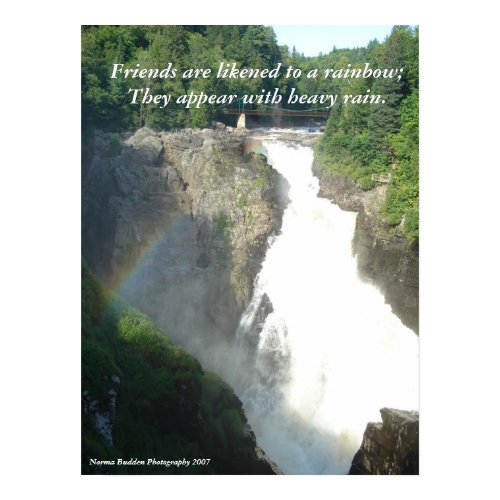 Waterfall and Rainbow print