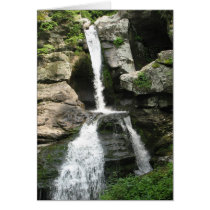 Waterfall at Kent Falls, Connecticut - Card by dthyse Waterfall at Kent Falls, Connecticut - Card