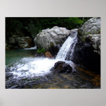 Waterfall at Little Missouri Falls Poster