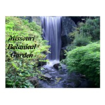Waterfall at Missouri Botanical Garden Post Card
