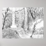 WATERFALL by Floyd Lewis Posters