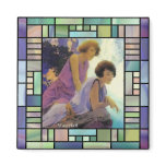 "Waterfall", by Maxfield Parrish Fridge Magnets