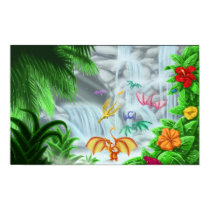 Waterfall Dragons posters by heavyartilleryrpg Waterfall Dragons posters