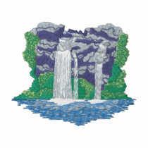 Waterfall embroidered shirts by ZazzleEmbroidery Waterfall embroidered shirts
