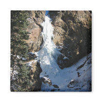 Waterfall - Frozen in Winter magnets