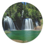 Waterfall Garden Round Stickers
