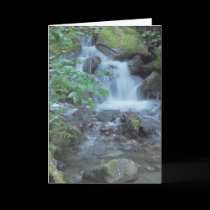 Waterfall greeting card