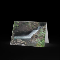 Waterfall greeting card