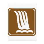 Waterfall Highway Sign Postcards