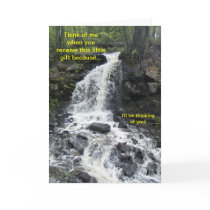 Waterfall I'll be thinking of you Card
