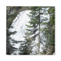Waterfall in a forest. magnets