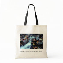 Waterfall in autumn, near Capelton, Estrie, Quebec Bag