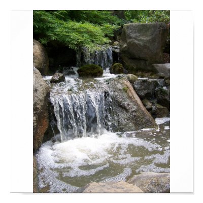 Waterfall in Japanese Garden Posters by iona847