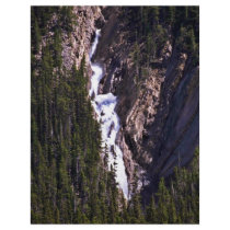 Waterfall In Jasper National Park Flyer Design