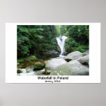 Waterfall in Poland posters