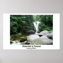 Waterfall in Poland Poster