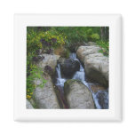 Waterfall in the park fridge magnet