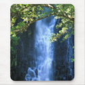 waterfall in trees mousepad