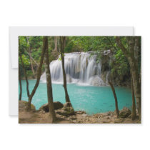 Waterfall in Tropical Forest Invites