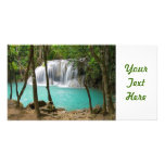 Waterfall in Tropical Forest Photo Card