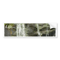 Waterfall In Waterstream bumper stickers by lifesphere Waterfall In Waterstream bumper stickers