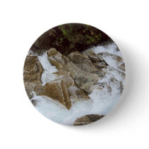 Waterfall Looking Down Mt Rainier National Park buttons by NWParadise Waterfall Looking Down Mt Rainier National Park buttons
