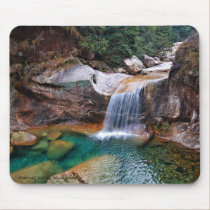 Chinese waterfall at Emerald Valley in Huangshan, east China