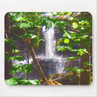 Waterfall Mousepad by Nishna