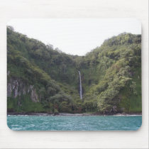 Waterfall On Isla Del Coco, Costa Rica mousepads