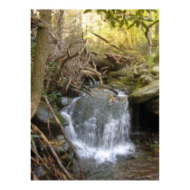 Waterfall Over A Boulder posters by majestypictures Waterfall Over A Boulder posters