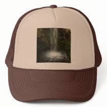 Waterfall Over Mossy Stones Trucker Hats