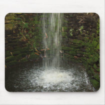 Waterfall Over Mossy Stones Mousepad