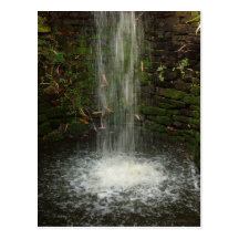 Waterfall Over Mossy Stones Postcard