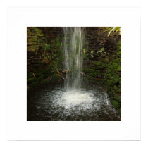 Waterfall Over Mossy Stones Print