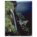 Waterfall over the cliffs of the Isle of Skye, Sco Flyer