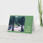 Waterfall Personalized Note Cards - Large card