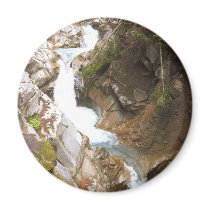 Waterfall Pool Nature Mt Rainier National Park magnets by NWParadise Waterfall Pool Nature Mt Rainier National Park magnets