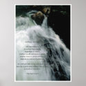 Waterfall Poster & Wildlife Conservation Poem posters
