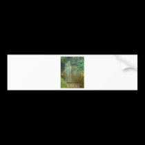 waterfall rainbow bumper stickers by trendhuntress waterfall rainbow bumper stickers