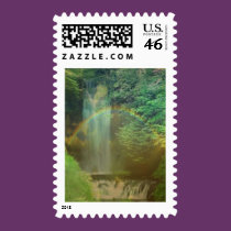 waterfall rainbow stamps