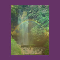 waterfall rainbow postcards