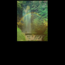 waterfall rainbow t-shirts