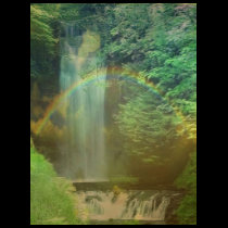 waterfall rainbow t-shirts