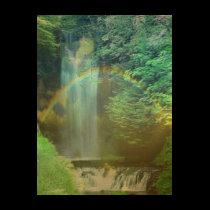 waterfall rainbow t-shirts