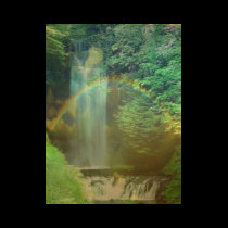 waterfall rainbow t-shirts