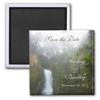 Waterfall Save the Date Magnet