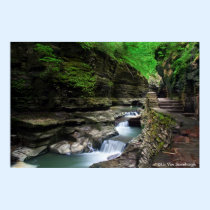 Waterfall Scenic Print posters
