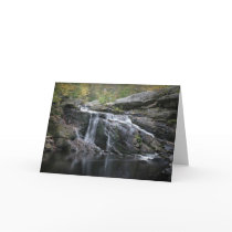 Waterfall thank you card
