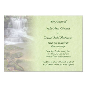 Waterfall Wedding Invitation